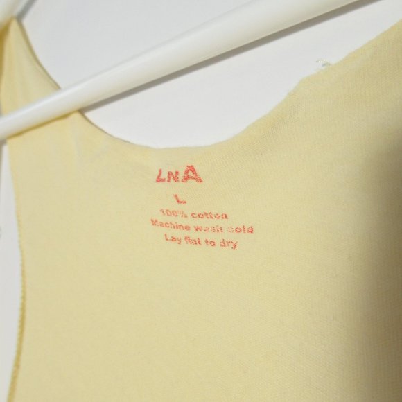 LnA Raw Edge Razor Racerback Tank Yellow - Large - Picture 8 of 12